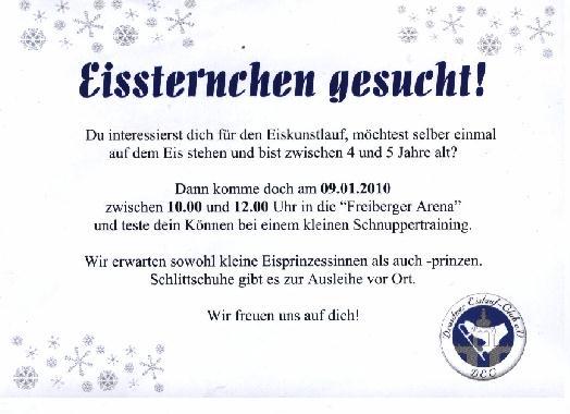 Flyer Eissternchen gesucht !