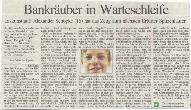 Bankr�uber in Warteschleife, TA 18.12.2010